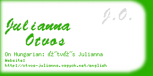 julianna otvos business card